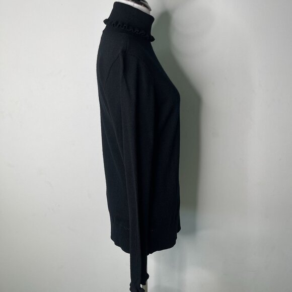 NWT Kate Spade Women's Black Bekki Turtleneck 100% Wool Sweater Size Large - Picture 3 of 11